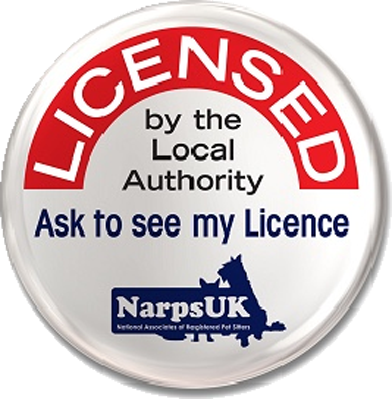 NARPSUK licensed - the largest Pet sitting and Dog Walking
Association in the UK